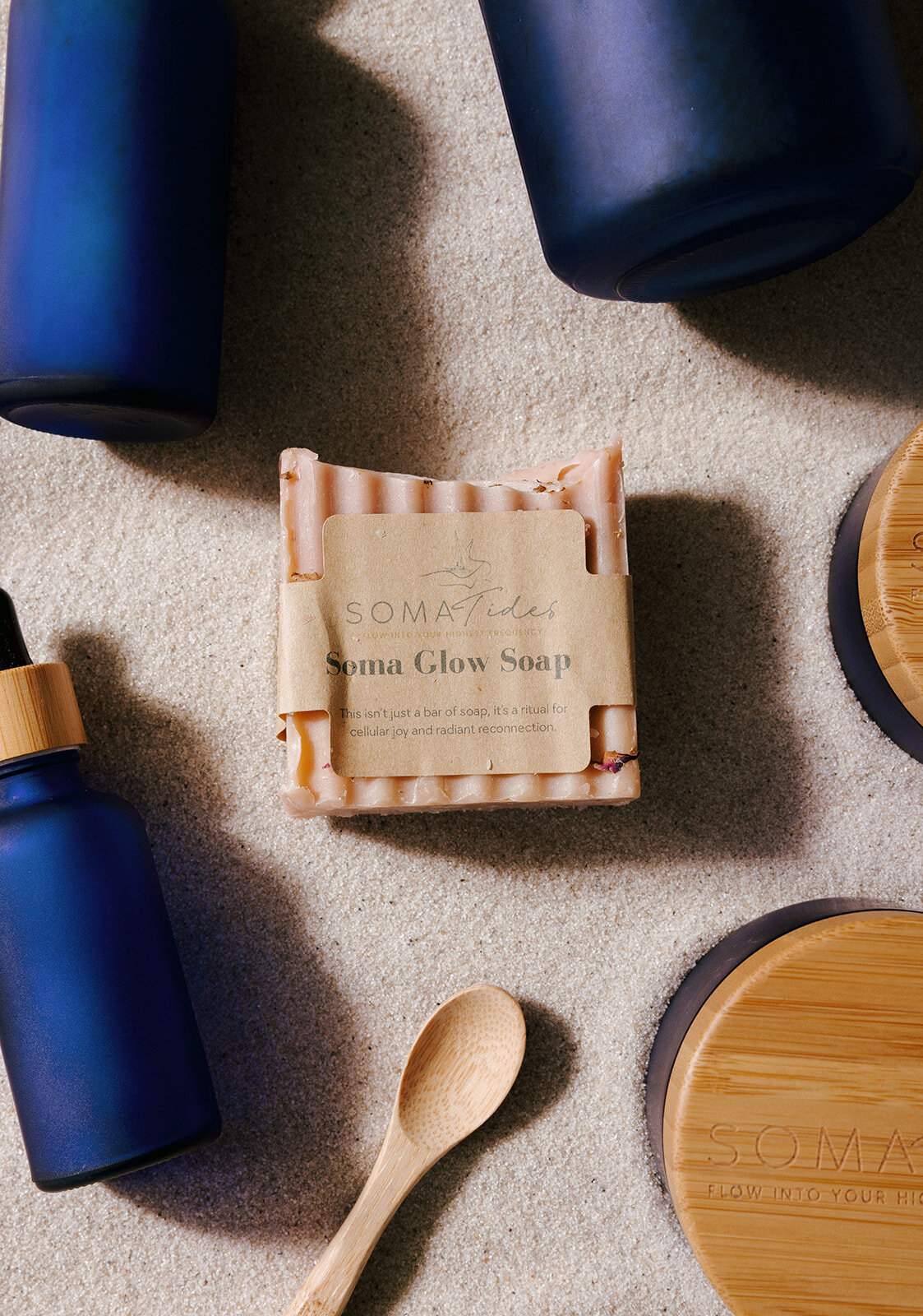 Handcrafted Soma Glow botanical soap